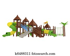 Wooden playground Wooden playground