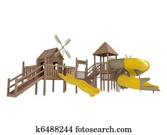 מעץ, מגרש משחקים