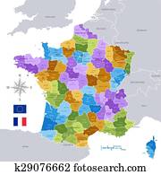 France Administrative Map