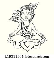 Hindu God Krishna. Hindu God Krishna.