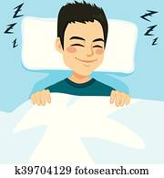 Man Sleeping Bed Man Sleeping Bed