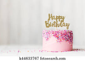 Pink birthday cake Pink birthday cake