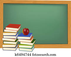 School books on the desk. Vector. School books on the desk. Vector.
