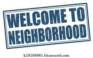 Welcome to neighborhood stamp Welcome to neighborhood stamp