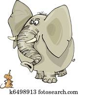 פיל, ו, עכבר