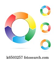 Arrows in a circle flow Arrows in a circle flow