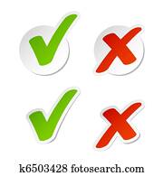 Check mark stickers Check mark stickers