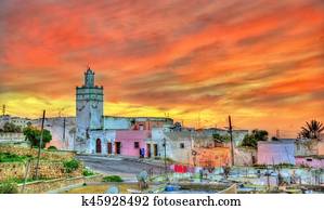 Cityscape of Safi, a city in western Morocco on the Atlantic Ocean