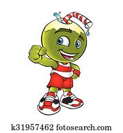 Coconut Water Cartoon Coconut Water Cartoon