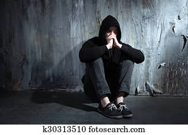 Concept for drug addiction and despair Concept for drug addiction and despair