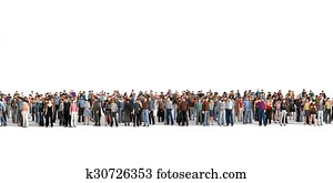Crowd. Large crowd of people stay on a line on the white background. Crowd. Large crowd of people stay on a line on the white background.