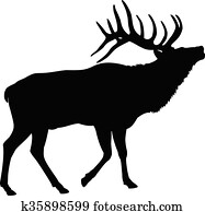 Elk Deer Silhouette Elk Deer Silhouette