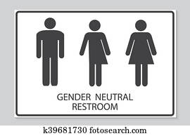 Gender Neutral Restroom Sign Gender Neutral Restroom Sign