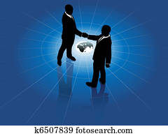 Global business men handshake world agreement Global business men handshake world agreement