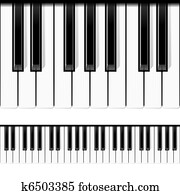 klavier, keys., seamless, vector. klavier, keys., seamless, vector.