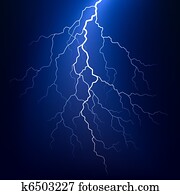 Lightning bolt at night Lightning bolt at night