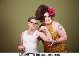 Man Showing Off Bicep