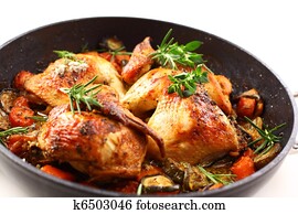 Roasted chicken with vegetable Roasted chicken with vegetable