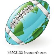 welt globus, footballkugel, begriff welt globus, footballkugel, begriff