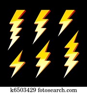 wetterleuchten, symbole wetterleuchten, symbole