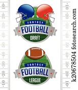 amerikanisch, fantasie, football, abbildungen amerikanisch, fantasie, football, abbildungen
