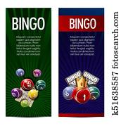 bingo, loto, loterija, banners, template.