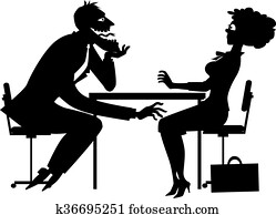 Sexual harassment silhouette