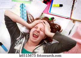 Teenage exam stress Teenage exam stress
