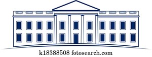 Vector Logo white House Vector Logo white House