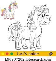 חמוד, שחק, קרש, עם, סגול, ארוך, קווצה, לצבוע, וקטור