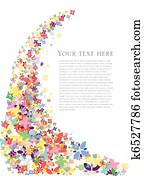 flores, primavera, fundo