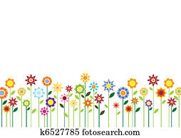 frühjahrsblumen, vektor frühjahrsblumen, vektor