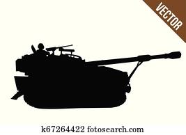 military tank silhouette images
