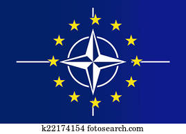 navo, en, eu, vlag