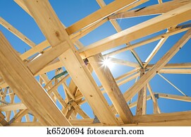 New home construction framing