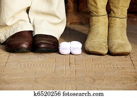 pregnant couple boots