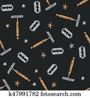 Seamless vector pattern with man symbols. Seamless vector pattern with man symbols.