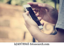 Using smart phone Using smart phone