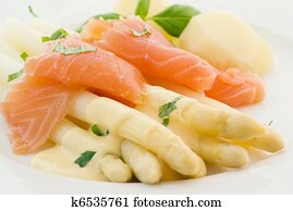 Asparagus with Salmon Asparagus with Salmon