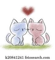 Cats in love Cats in love