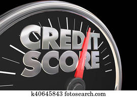 Credit Score Speedometer Better Improve Rating Number 3d Illustration Credit Score Speedometer Better Improve Rating Number 3d Illustration