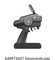 RC Car Radio Control Icon on white background. vector RC Car Radio Control Icon on white background. vector