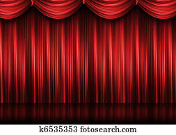 Red theater curtain Red theater curtain