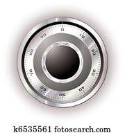 Safe dial white Safe dial white