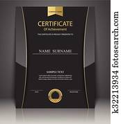 vetorial, certificado, template.