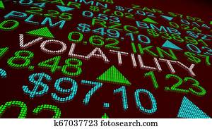 Volatility Wild Movement Prices Up Down Stock Market 3d Illustration Volatility Wild Movement Prices Up Down Stock Market 3d Illustration
