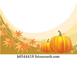 ação graças, fundo, com, pumpkins.Vector