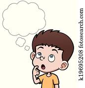 Boy thinking Boy thinking
