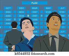 Businessmen at the stock exchange