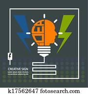 creative light bulb,saving sign,ideas concepts